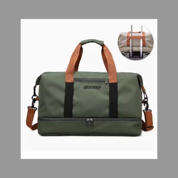 NEW! Duffle Bag Travel Handbag Gym Bag Weekender Carry On Overnight Bags - Picture 4 of 10